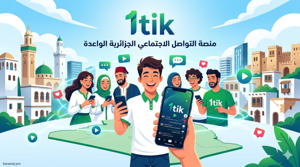 تطبيق 1tik: منصة التواصل الاجتماعي الجزائرية الواعدة.